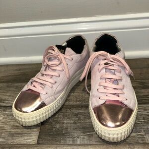 P448 Pink and Metallic Sneakers